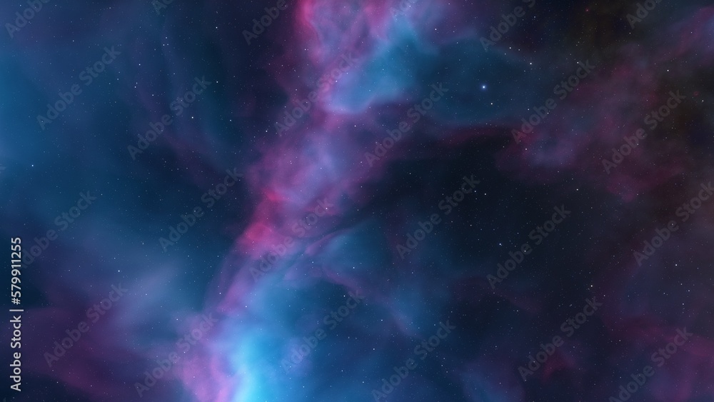 Night sky - Universe filled with stars, nebula and galaxy
