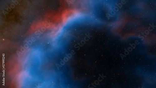 Fototapeta Naklejka Na Ścianę i Meble -  Night sky - Universe filled with stars, nebula and galaxy
