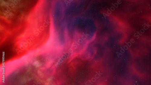 Space background with nebula and stars, nebula in deep space, abstract colorful background 3d render 