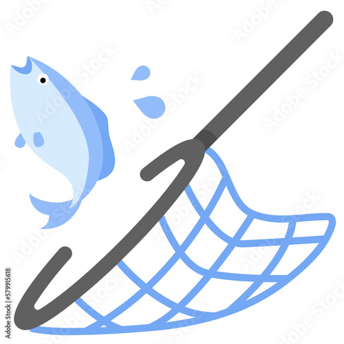 fishing flat icon