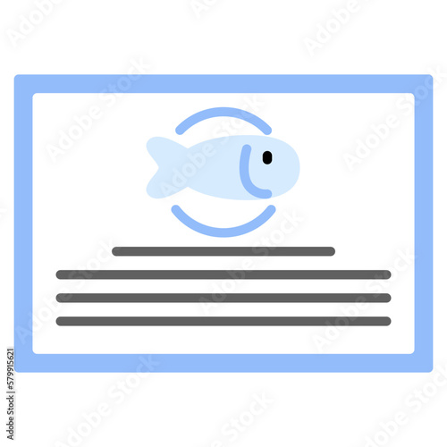 fisheries flat icon