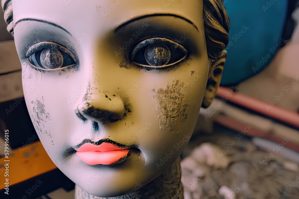 Close-up view. Photo generative AI Close-up view. Photo generative AI