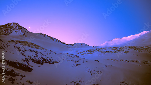 When the sun rises: Morgenstimmung über dem Triftgletscher photo