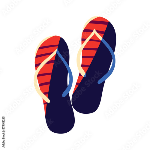 sandals icon isolated