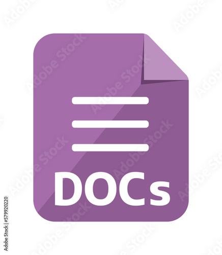 Various file type vector icon illustration | Docs, document