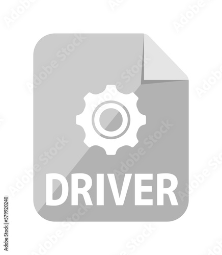 Various file type vector icon illustration | driver