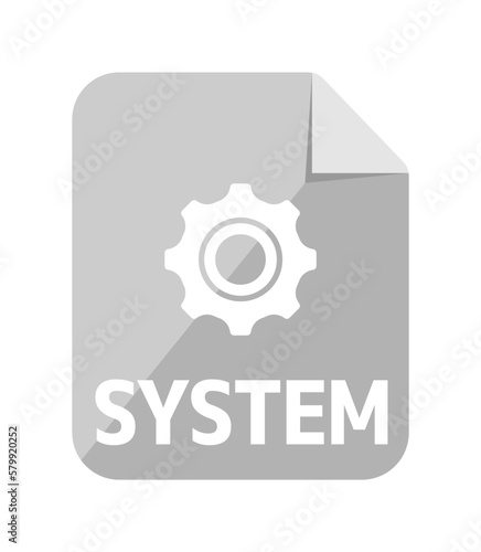 Various file type vector icon illustration | system