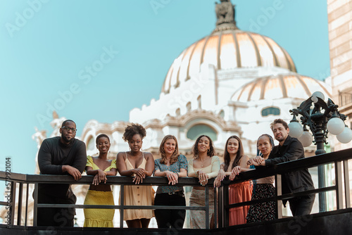 group of friends having a good time