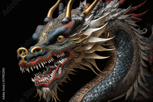 Portrait of a china dragon