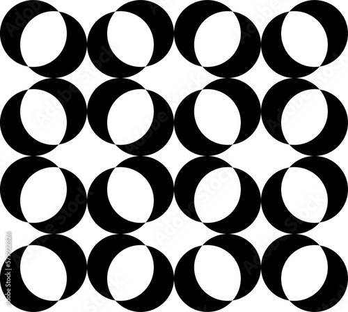 black and white background pattern textile round ring pipe pipes seamless.  