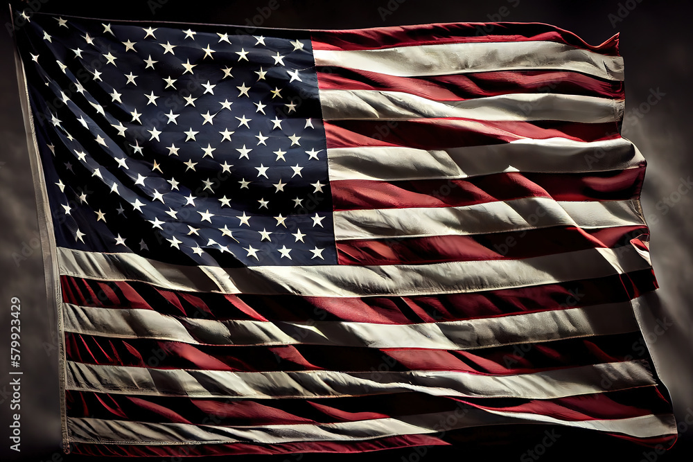 Fototapeta premium American flag for Memorial Day. Generative Ai