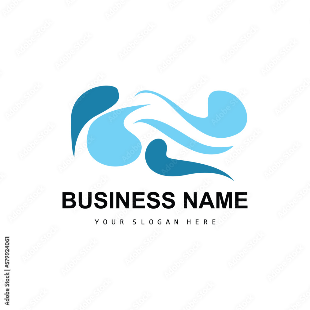 Beach Wave Logo, Water Wave Vector, Water Abstract Design, Illustration Template Icon Beach Wave Logo, Water Wave Vector, Water Abstract Design, Illustration Template Icon