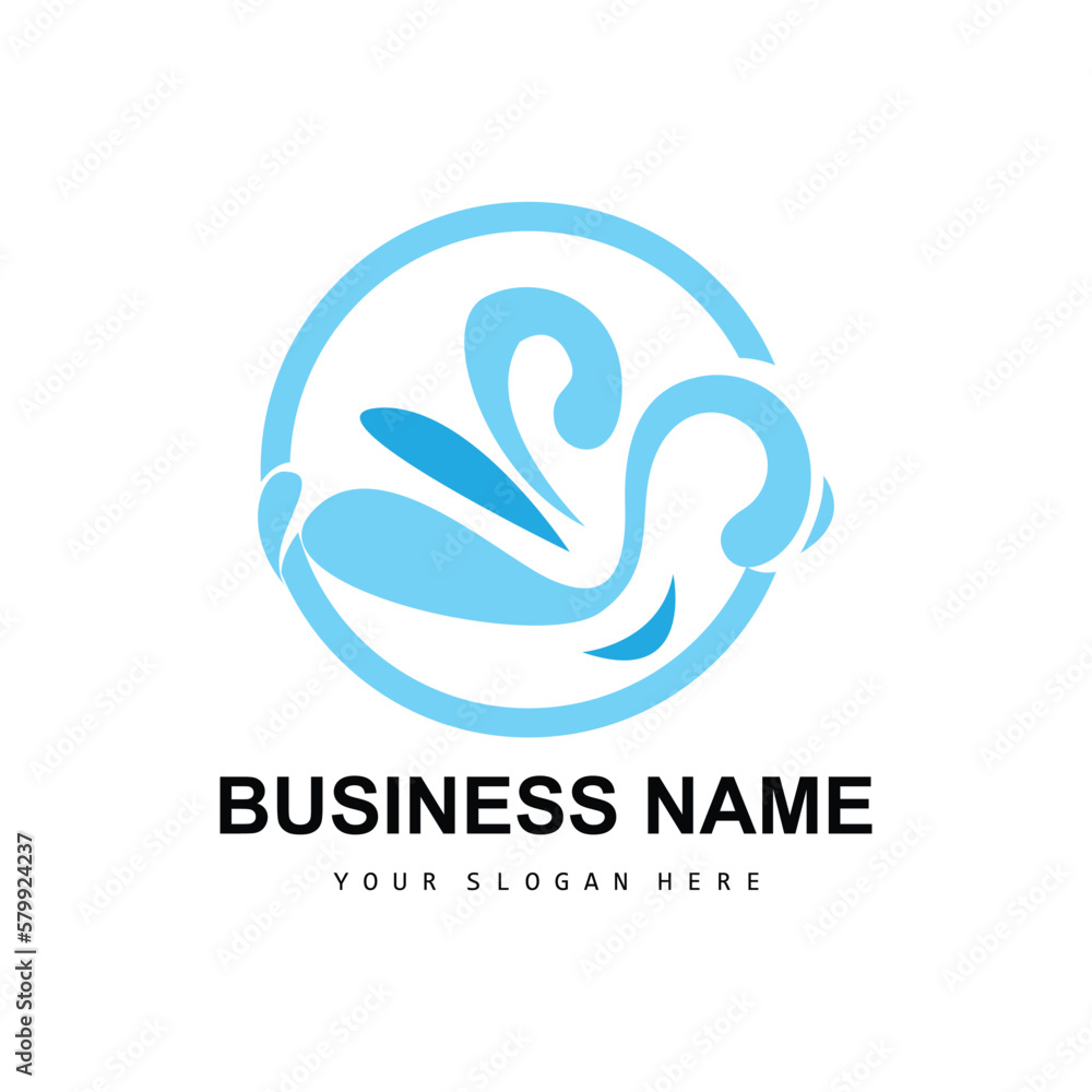 Beach Wave Logo, Water Wave Vector, Water Abstract Design, Illustration Template Icon Beach Wave Logo, Water Wave Vector, Water Abstract Design, Illustration Template Icon