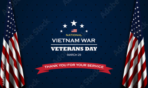 Valokuva Vietnam War Veterans Day background design