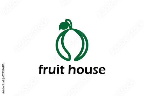 lemon fruit art logo design vector symbol icon illustration