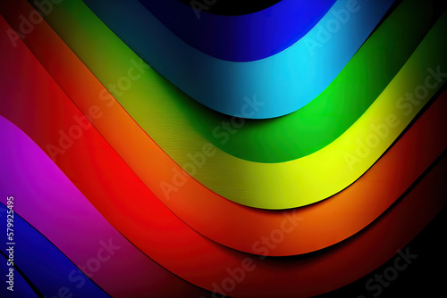 Pride Background with LGBTQ Pride Flag Colours. Generative Ai