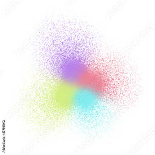 splash of watercolor brush gradient color png