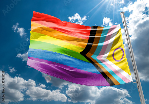 Intersex-inclusive redesign of the Progress Pride Flag photo
