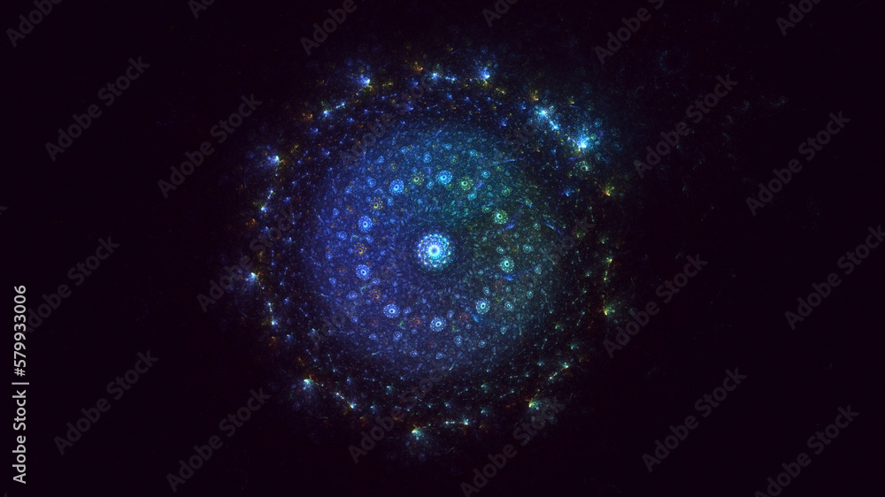 3D rendering abstract round light background 3D rendering abstract round light background