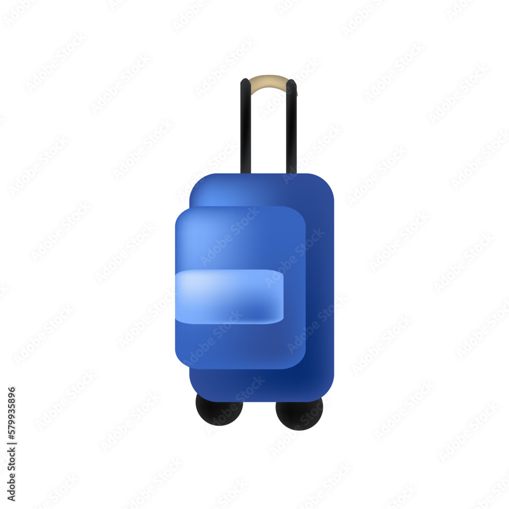 blue suitcase icon Ramadan and Islamic Eid blue suitcase icon Ramadan and Islamic Eid