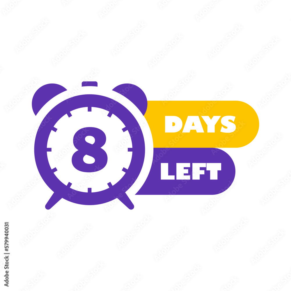 8 Days Left Countdown 8 Days Left Countdown