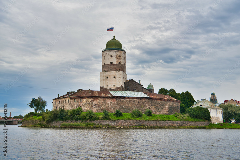Medieval russian Vyborg Castle State Museum, Swedish-built medieval fortress on the island, Vyborg, Russia Medieval russian Vyborg Castle State Museum, Swedish-built medieval fortress on the island, Vyborg, Russia