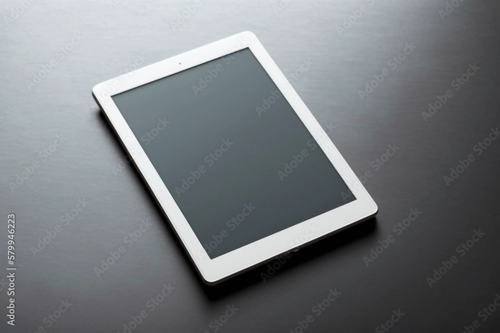 tablet pc on the table tablet pc on the table
