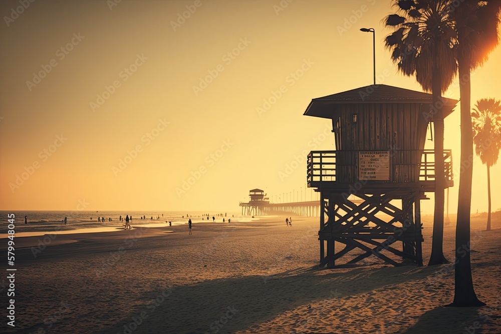 Golden Hour by the California Coast: Professional Film Beach Photography Golden Hour by the California Coast: Professional Film Beach Photography