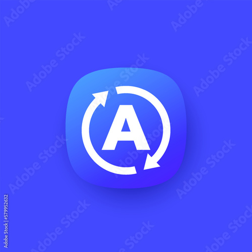 auto mode icon, vector design