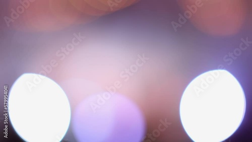 Multicolored light leaks, bokeh effect