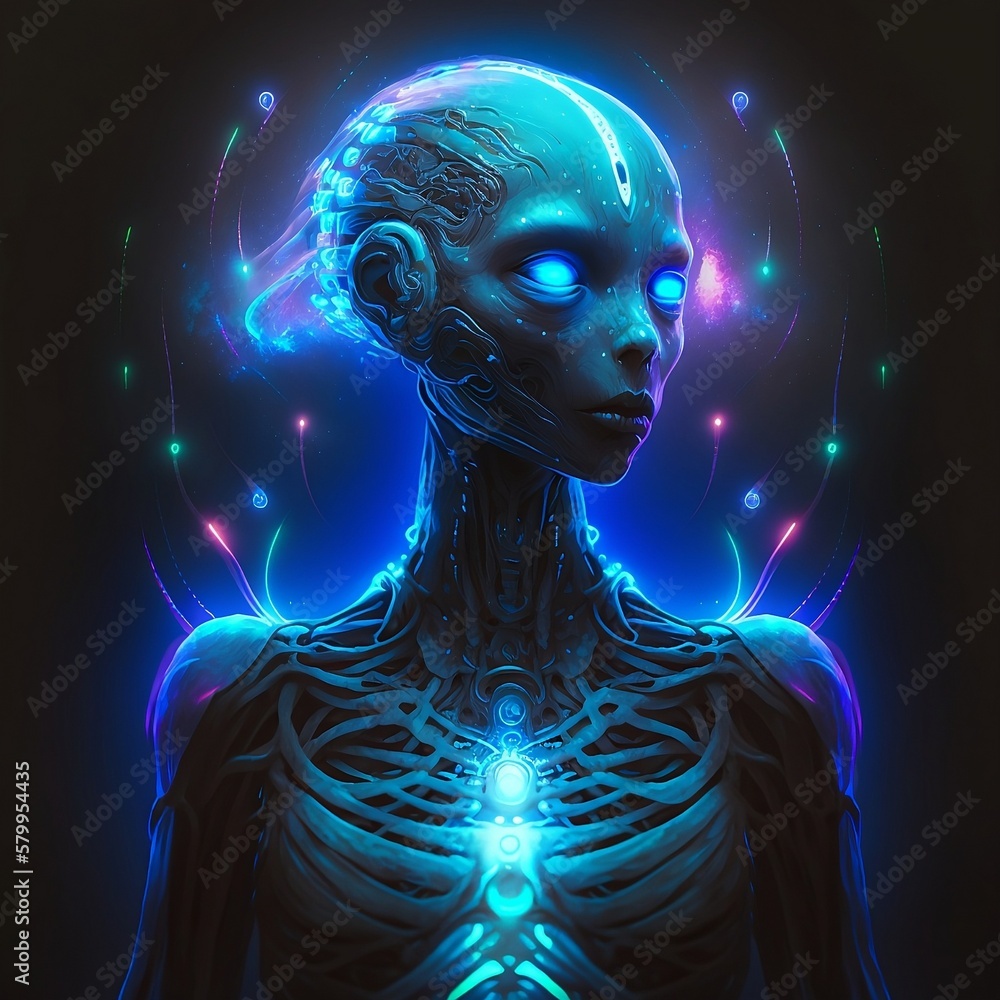 Luminescent Alien Generative AI Luminescent Alien Generative AI