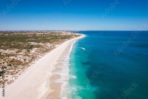 The stunning white sand of Mindarie Beach in Perth, Western Australia © LisaGageler