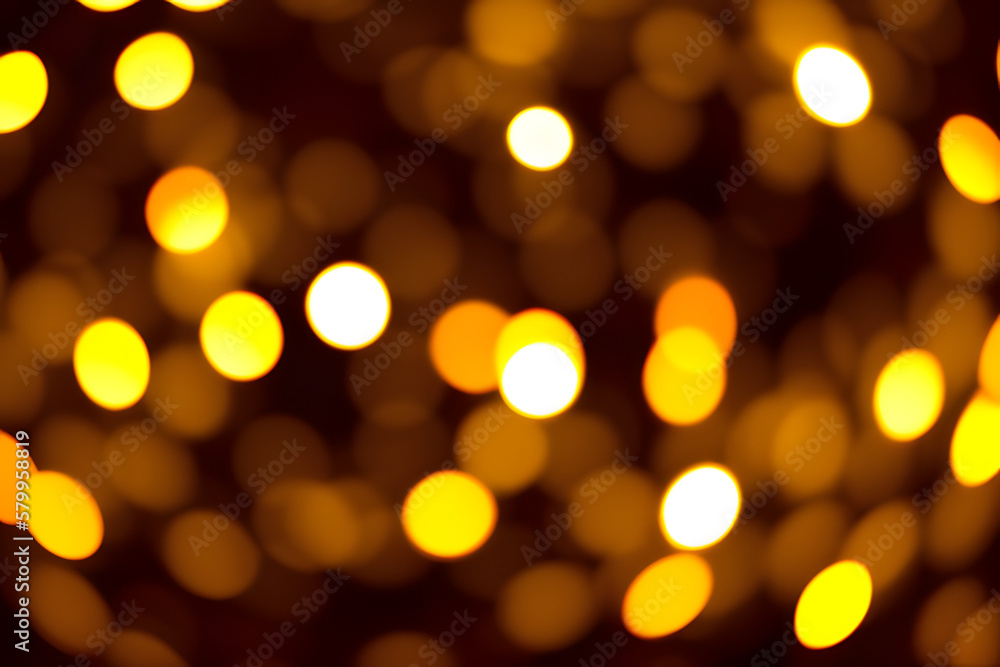 Red And Golden Glittering With Bokeh Lights In Abstract Defocused Background Red And Golden Glittering With Bokeh Lights In Abstract Defocused Background