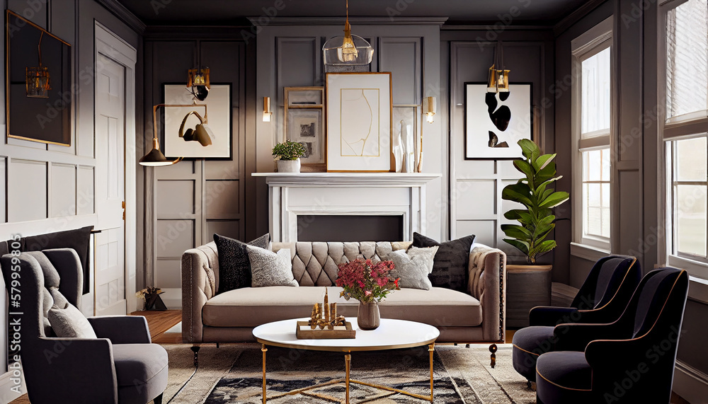 A Transitional Living Room That Blends Styles Perfectly