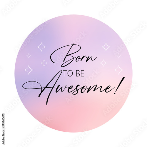 Inspirational quote background with gradient design