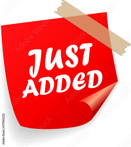Just added new product vector sticker