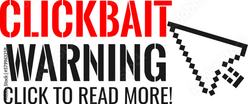 Clickbait warning web banner