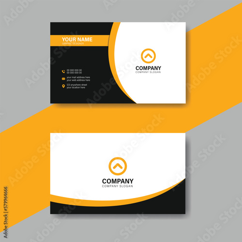 Corporate premium modern business card design. Creative visiting card layout design