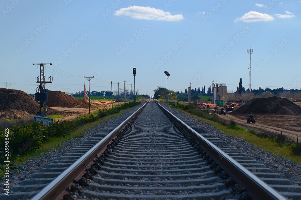 Fototapeta premium railway in the countryside
