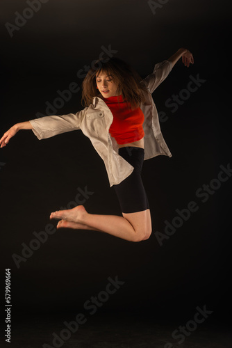 Elegant ballet jump