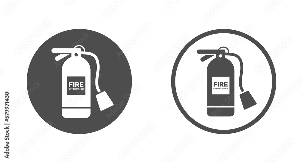 Fire extinguisher vector graphic icons se Fire extinguisher vector graphic icons se