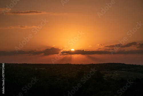 sunrise over the mountains