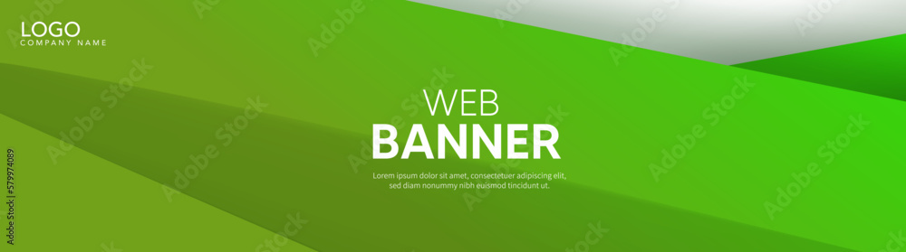Fototapeta premium abstract green background, Green banner