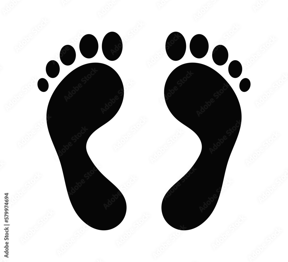 footprint vector icon footprint vector icon