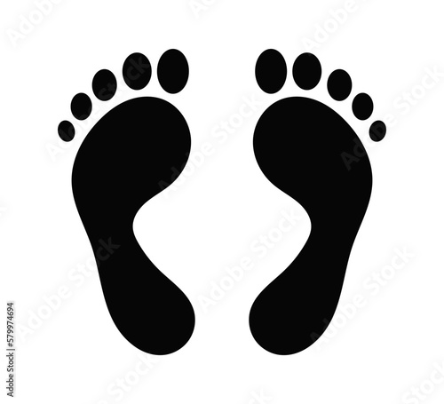  footprint vector icon
