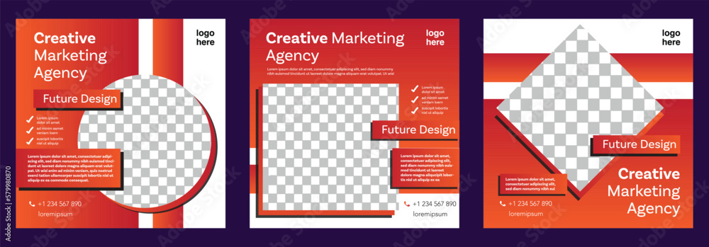 Digital business marketing banner for social media post template Digital business marketing banner for social media post template