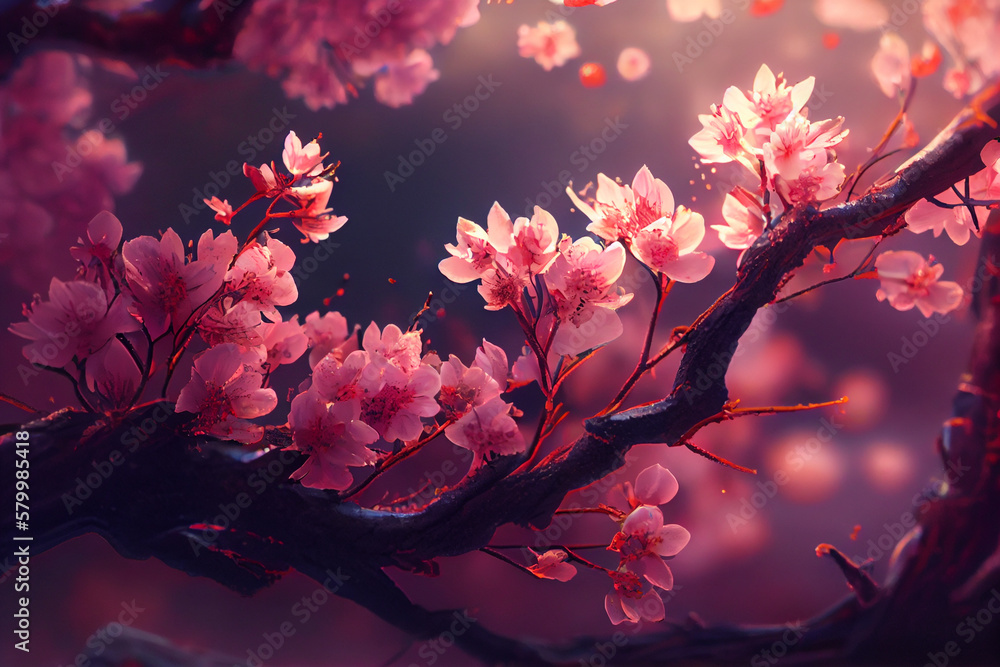 Cherry blossoms. generative ai. 