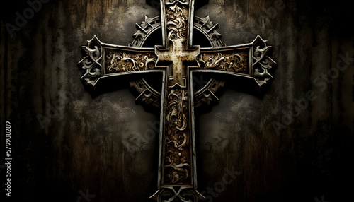 croix chrétienne, généré par IA photo
