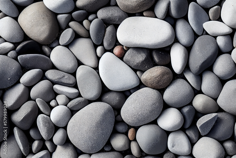 Nature gray Pebbles Background. generative ai. Nature gray Pebbles Background. generative ai.