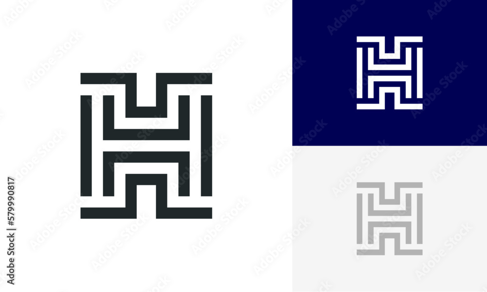 letter H initial logo design vector letter H initial logo design vector
